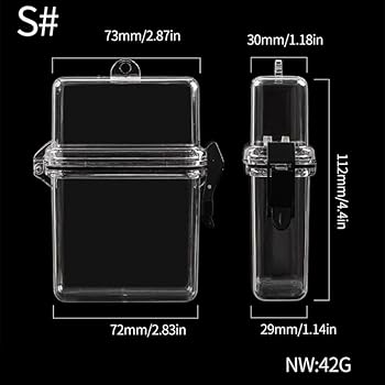 Amazon.co.jp: [mecaponn] シガレットケース クリアケース スリム 透明